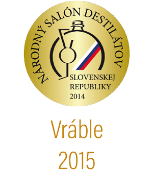 ZLATÝ destilát Dunaja, Medovec klasický, Národný salón destilátov, 2015